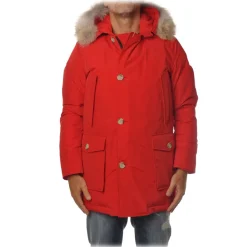 Woolrich - Parka With Detachable Fur - Red - Jacket - Luxury Exclusive Collection - Avvenice