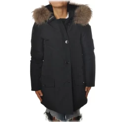 Woolrich - Parka With Detachable Fur - Blue - Jacket - Luxury Exclusive Collection - Avvenice