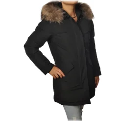 Woolrich - Parka With Detachable Fur - Black - Jacket - Luxury Exclusive Collection - Avvenice