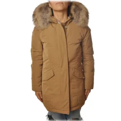 Woolrich - Parka With Detachable Fur - Beige - Jacket - Luxury Exclusive Collection - Avvenice