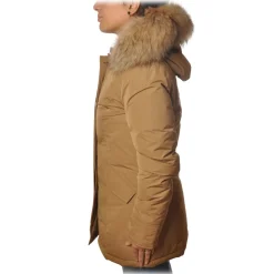 Woolrich - Parka With Detachable Fur - Beige - Jacket - Luxury Exclusive Collection - Avvenice
