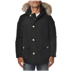 Woolrich - Parka With Detachable Fur - Black - Jacket - Luxury Exclusive Collection - Avvenice