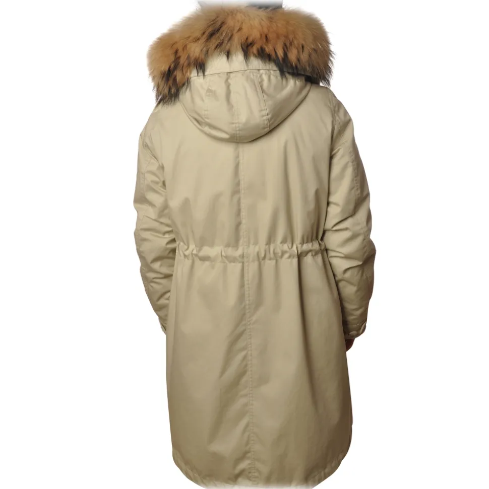Woolrich - Parka with Fur-Trimmed Hood - Cream - Jacket - Luxury Exclusive Collection - Avvenice