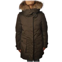 Woolrich - Parka with Fur-Trimmed Hood - Green - Jacket - Luxury Exclusive Collection - Avvenice