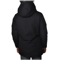 Woolrich - Parka with Hood and Technical Fabric - Blue - Jacket - Luxury Exclusive Collection - Avvenice