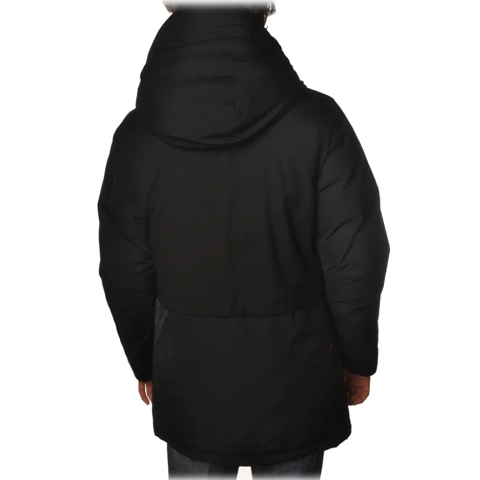 Woolrich - Parka with Hood and Technical Fabric - Black - Jacket - Luxury Exclusive Collection - Avvenice