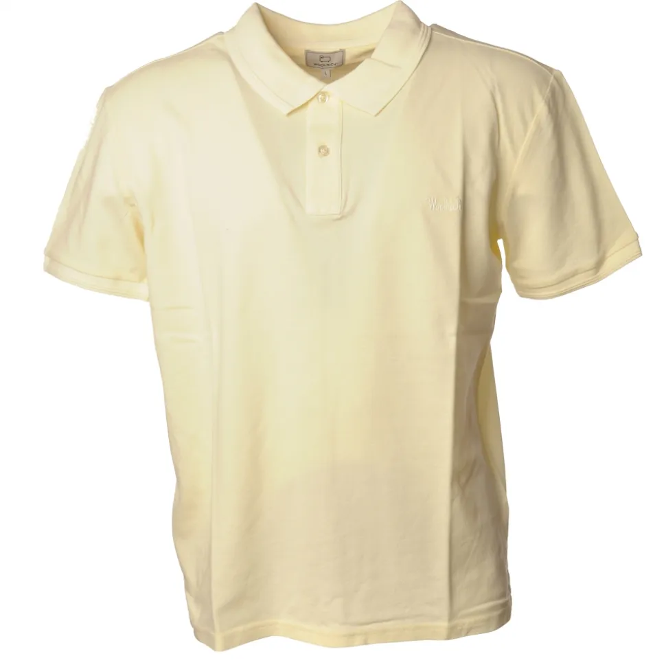 Woolrich - Polo Shirt With Logo - Yellow - T-Shirt - Luxury Exclusive Collection - Avvenice