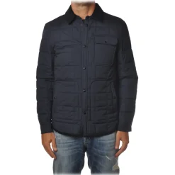 Woolrich - Shirt-Cut Jacket in Square Quilting - Blue - Jacket - Luxury Exclusive Collection - Avvenice
