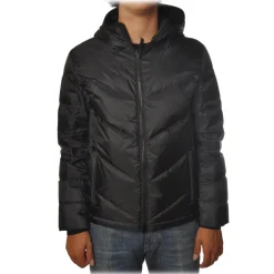 Woolrich - Short Down Jacket in Quilted Effect - Black - Jacket - Luxury Exclusive Collection - Avvenice