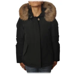 Woolrich - Short Down Jacket Artic PA with Removable Fur-trimmed Hood - Black - Jacket - Luxury Exclusive Collection - Avvenice