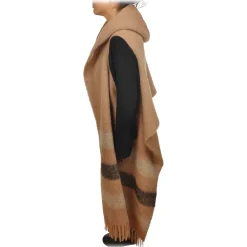 Woolrich - Striped Patterned Mantle - Black/Beige - Jacket - Luxury Exclusive Collection - Avvenice