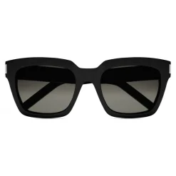 Yves Saint Laurent - Bold SL1 Sunglasses with Square Thick Frames and Nylon Lenses - Black - Saint Laurent Eyewear - Avvenice