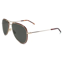 Yves Saint Laurent - Classic SL 294 Aviator Sunglasses with Double Metal Bridge - Gold - Saint Laurent Eyewear - Avvenice