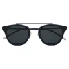 Yves Saint Laurent - Classic SL 28 Metal Sunglasses with Rounded Square Frame - Blue - Saint Laurent Eyewear - Avvenice