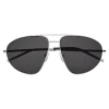 Yves Saint Laurent - Classic SL 211 Sunglasses with Double Metal Bridge - Platinum - Saint Laurent Eyewear - Avvenice