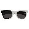 Yves Saint Laurent - Classic SL 51 Sunglasses in Black and White Calfskin - Sunglasses - Saint Laurent Eyewear - Avvenice