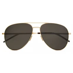 Yves Saint Laurent - Classic SL 11 Folk Aviator Sunglasses with Double Metal Bridge - Gold - Saint Laurent Eyewear - Avvenice