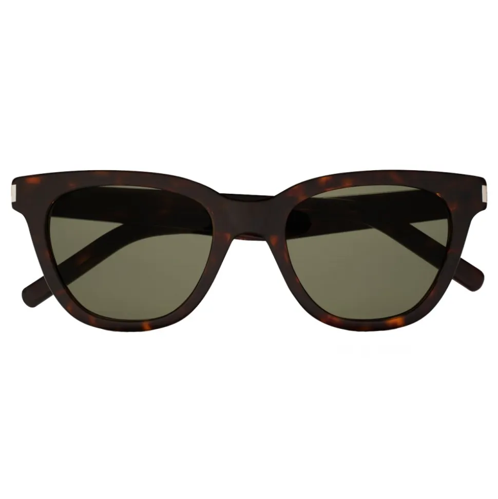Yves Saint Laurent - Classic SL 51 Small Black and Green Sunglasses - Sunglasses - Saint Laurent Eyewear - Avvenice