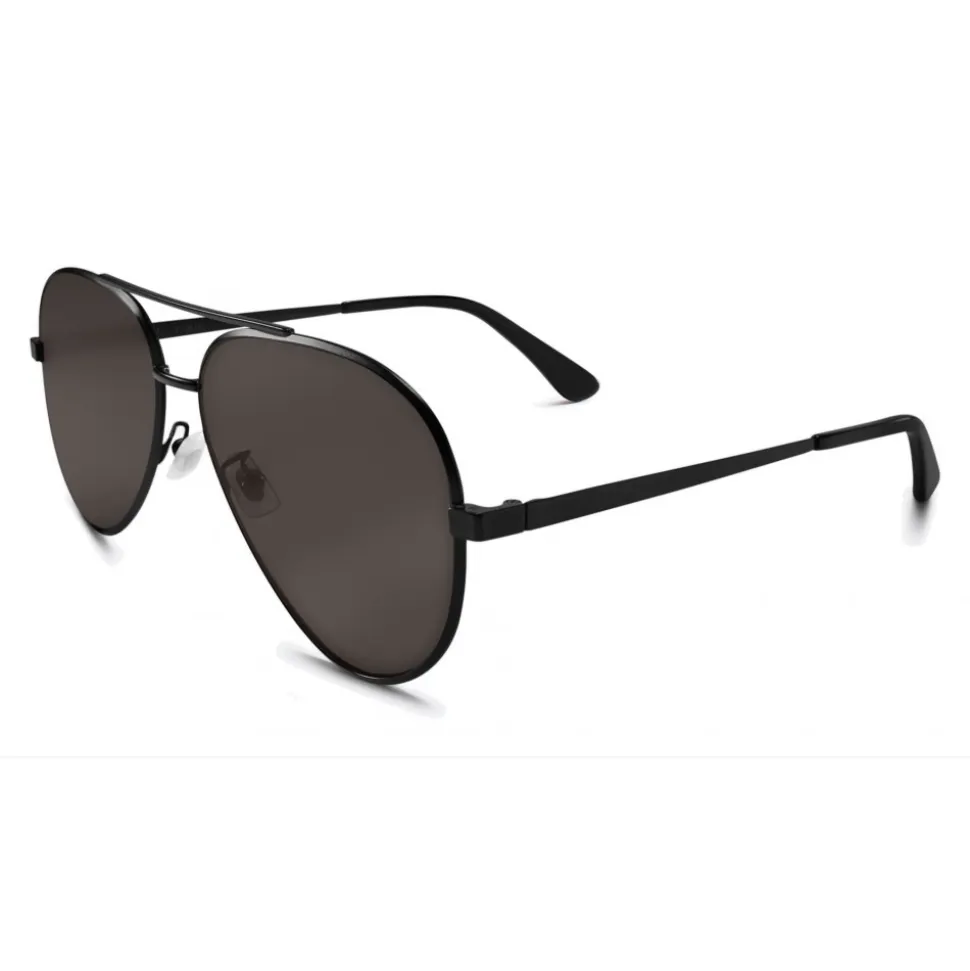 Yves Saint Laurent - Classic SL 11 Zero Aviator Sunglasses with Double Metal Bridge - Black - Saint Laurent Eyewear - Avvenice