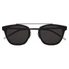 Yves Saint Laurent - Classic SL 28 Metal Sunglasses with Rounded Square Frame - Black Matt - Saint Laurent Eyewear - Avvenice