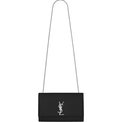 Yves Saint Laurent - Kate Medium in Grain de Poudre Embossed Leather - Black - Saint Laurent Exclusive Collection - Avvenice