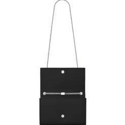 Yves Saint Laurent - Kate Medium in Grain de Poudre Embossed Leather - Black - Saint Laurent Exclusive Collection - Avvenice