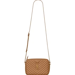 Yves Saint Laurent - Lou Camera Bag in Quilted Leather - Cinnamon - Saint Laurent Exclusive Collection - Avvenice