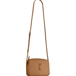 Yves Saint Laurent - Lou Camera Bag in Quilted Leather - Cinnamon - Saint Laurent Exclusive Collection - Avvenice