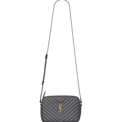 Yves Saint Laurent - Lou Camera Bag in Quilted Leather - Storm - Saint Laurent Exclusive Collection - Avvenice