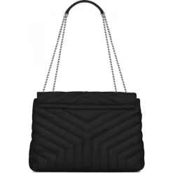 Yves Saint Laurent - Loulou Medium in Quilted Leather - Black Nickel - Saint Laurent Exclusive Collection - Avvenice