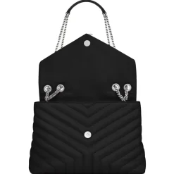 Yves Saint Laurent - Loulou Medium in Quilted Leather - Black Nickel - Saint Laurent Exclusive Collection - Avvenice