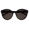 Yves Saint Laurent - Monogramme SL M31 Cat Eye Sunglasses with Nylon Lenses and Acetate - Bright Black - Saint Laurent Eyewear - Avvenice