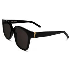 Yves Saint Laurent - Monogramme SL M40 Cat Eye Sunglasses with Acetate Temples - Black Gold - Saint Laurent Eyewear - Avvenice
