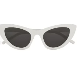 Yves Saint Laurent - New Wave SL 213 Lily Sunglasses with Triangular Frame - White - Saint Laurent Eyewear - Avvenice