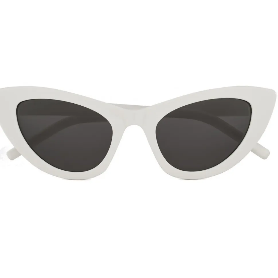 Yves Saint Laurent - New Wave SL 213 Lily Sunglasses with Triangular Frame - White - Saint Laurent Eyewear - Avvenice