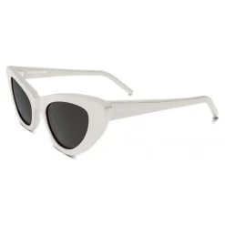Yves Saint Laurent - New Wave SL 213 Lily Sunglasses with Triangular Frame - White - Saint Laurent Eyewear - Avvenice