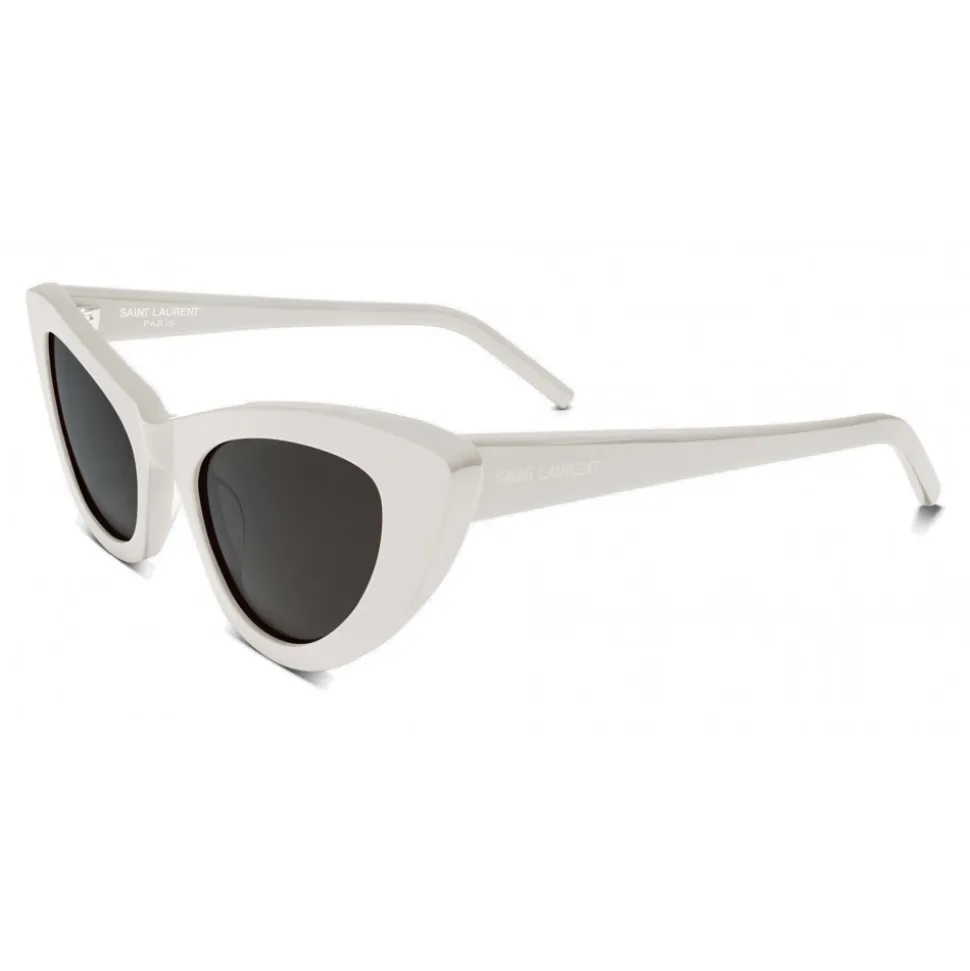 Yves Saint Laurent - New Wave SL 213 Lily Sunglasses with Triangular Frame - White - Saint Laurent Eyewear - Avvenice