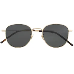Yves Saint Laurent - New Wave SL 299 Sunglasses Round - Gold Black - Saint Laurent Eyewear - Avvenice