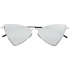 Yves Saint Laurent - New Wave SL 303 Triangular Jerry Sunglasses - Oxidized Silver - Saint Laurent Eyewear - Avvenice