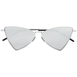 Yves Saint Laurent - New Wave SL 303 Triangular Jerry Sunglasses - Oxidized Silver - Saint Laurent Eyewear - Avvenice