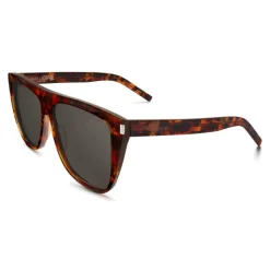 Yves Saint Laurent - New Wave SL 1 Sunglasses with Thick Frame - Havana Grey - Saint Laurent Eyewear - Avvenice