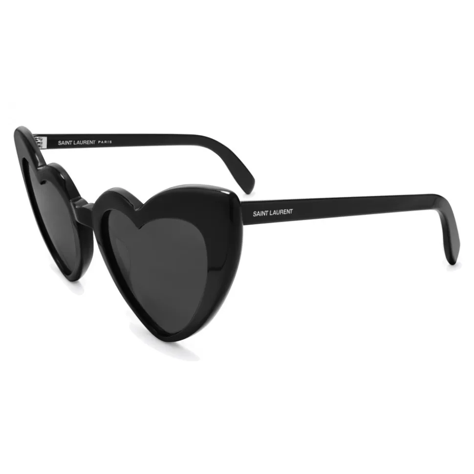 Yves Saint Laurent - New Wave 181 Leulou Heart Sunglasses - Full Black - Yves Saint Laurent Eyewear - Avvenice