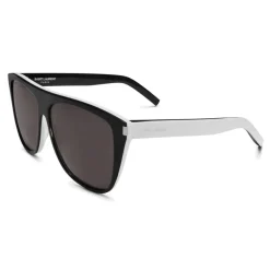Yves Saint Laurent - New Wave SL 1 Sunglasses with Thick Frame - Black - Saint Laurent Eyewear - Avvenice