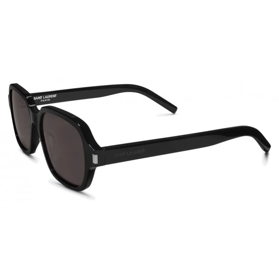 Yves Saint Laurent - New Wave SL 292 Sunglasses with Rectangular Frame - Black - Saint Laurent Eyewear - Avvenice