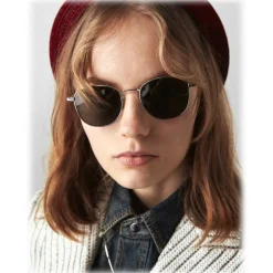 Yves Saint Laurent - New Wave SL 299 Sunglasses Round - Black Silver - Saint Laurent Eyewear - Avvenice