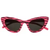 Yves Saint Laurent - New Wave SL 213 Lily Sunglasses with Triangular Frame - Tiger Fuchsia - Saint Laurent Eyewear - Avvenice