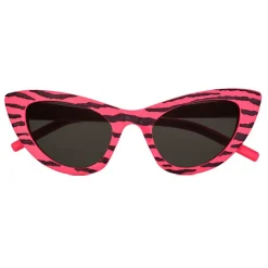 Yves Saint Laurent - New Wave SL 213 Lily Sunglasses with Triangular Frame - Tiger Fuchsia - Saint Laurent Eyewear - Avvenice