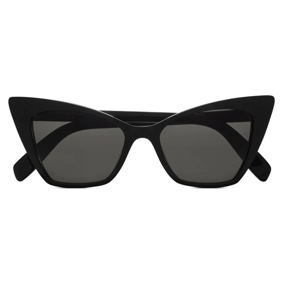 Yves Saint Laurent - New Wave SL 244 Victorie Sunglasses with Triangular Frame - Black - Saint Laurent Eyewear - Avvenice