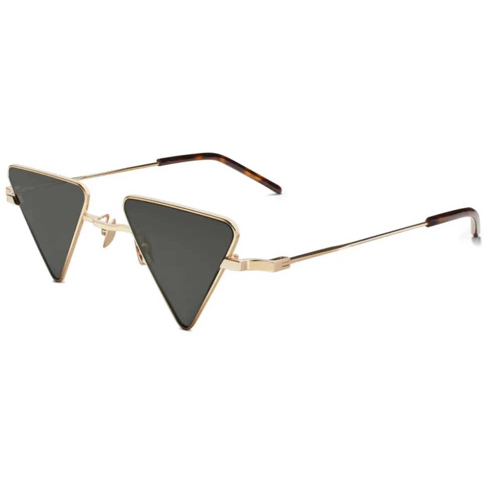Yves Saint Laurent - New Wave SL 300 Triangular Sunglasses - Gold - Saint Laurent Eyewear - Avvenice