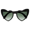 Yves Saint Laurent - New Wave 181 Leulou Heart Sunglasses with Black Motif - Sunglasses - Yves Saint Laurent Eyewear - Avvenice